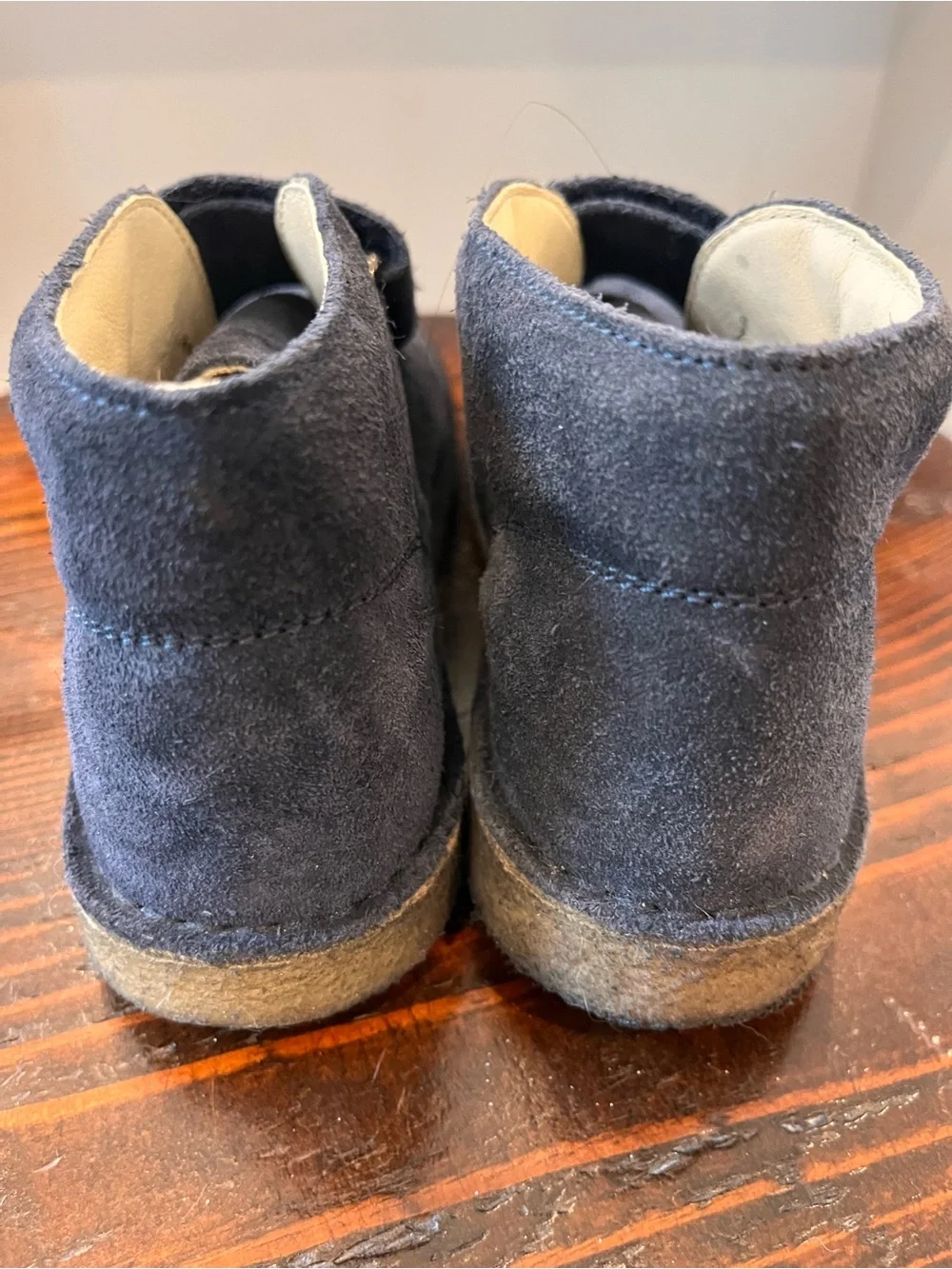 Naturino Navy Suede Velcro Kids Boots